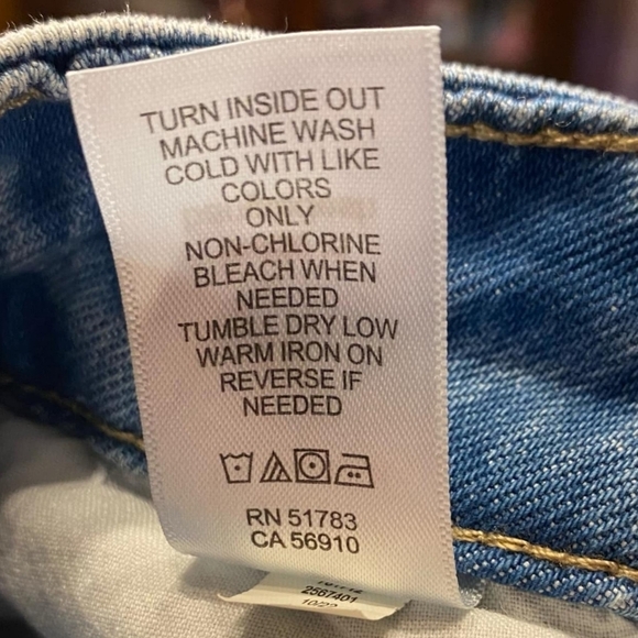 Maurices M Jeans Women's Size 10 25" Cropped Straight High Rise Comfort Stretch - Picture 7 of 7